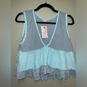 POL Light Blue Women's Top